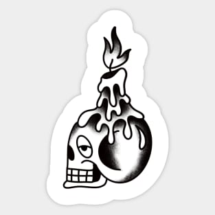 Traditional tattoo skull Sticker